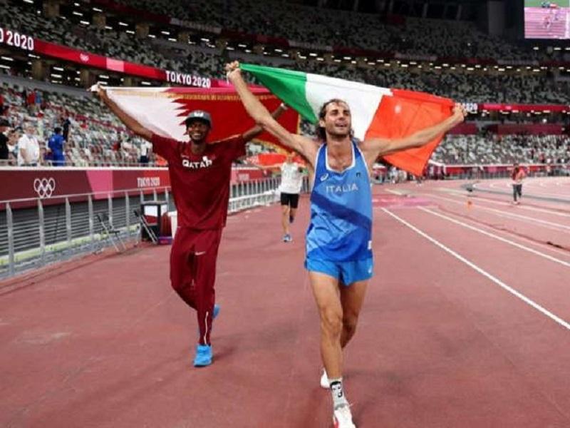 Atletas empatan en Tokio 2020 y deciden compartir la medalla de oro