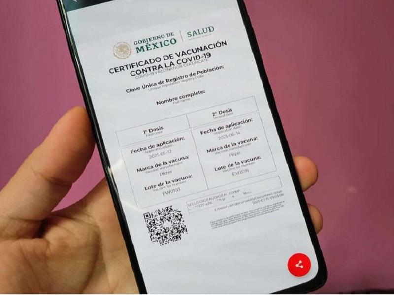 En México no se pedirá certificado de vacunación contra COVID para ingresar a cines, restaurantes o algún otro espacio 