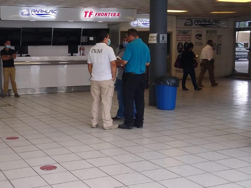 Sorprende operativo de revisi&oacute;n migratoria en la Central de Autobuses de Piedras Negras