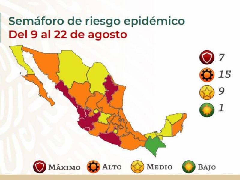 CDMX, Nuevo Le&oacute;n y otros 4 estados retroceden a sem&aacute;foro rojo por COVID-19; Coahuila est&aacute; en amarillo