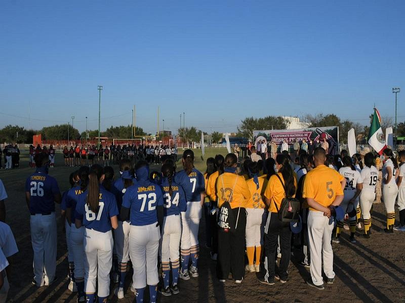Con ceremonia inaugural oficializan arranque del Torneo Nacional de Beisbol Femenil en Piedras Negras