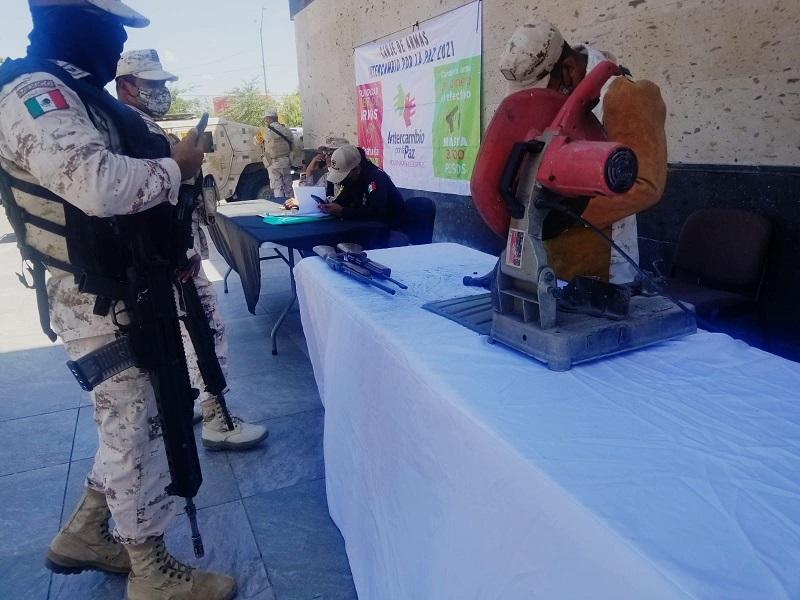 Recibe SEDENA m&aacute;s de 7 mil armas en Campa&ntilde;a de Canje de Armas en Coahuila desde 2013 