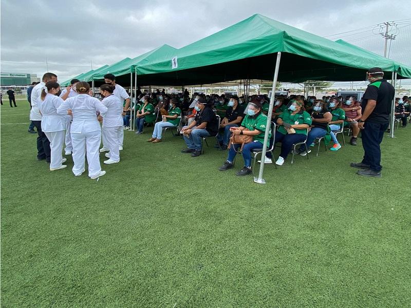 Se aplicaron 972 segundas dosis de vacuna anticovid en la Ruta Empresarial en Piedras Negras, 102 en Hidalgo y 90 en Guerrero