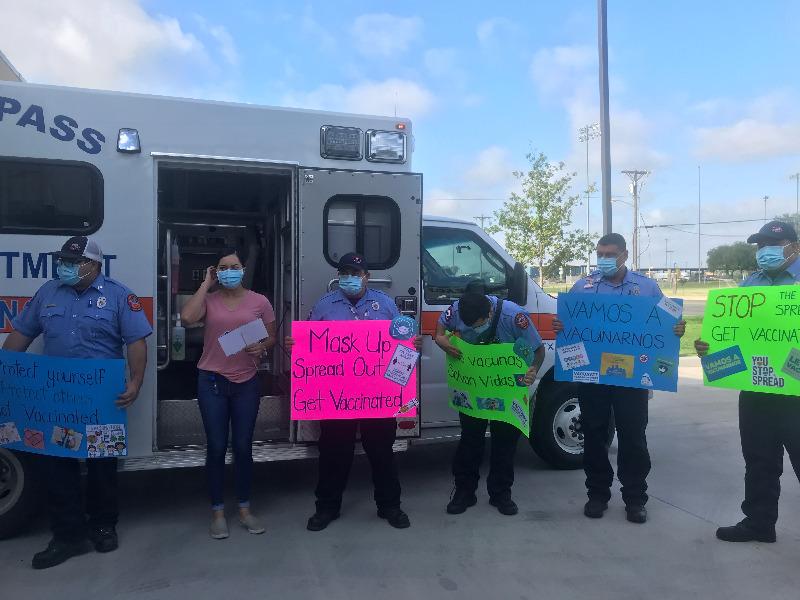 Bomberos de Eagle Pass piden a la poblaci&oacute;n vacunarse y usar el cubrebocas (video)