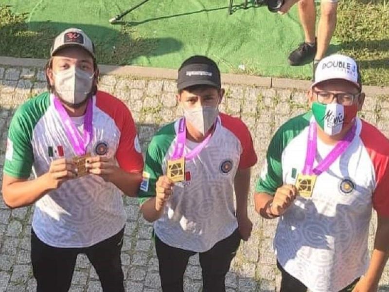 Consiguen arqueros coahuilenses tres oros y una plata para México en mundial juvenil