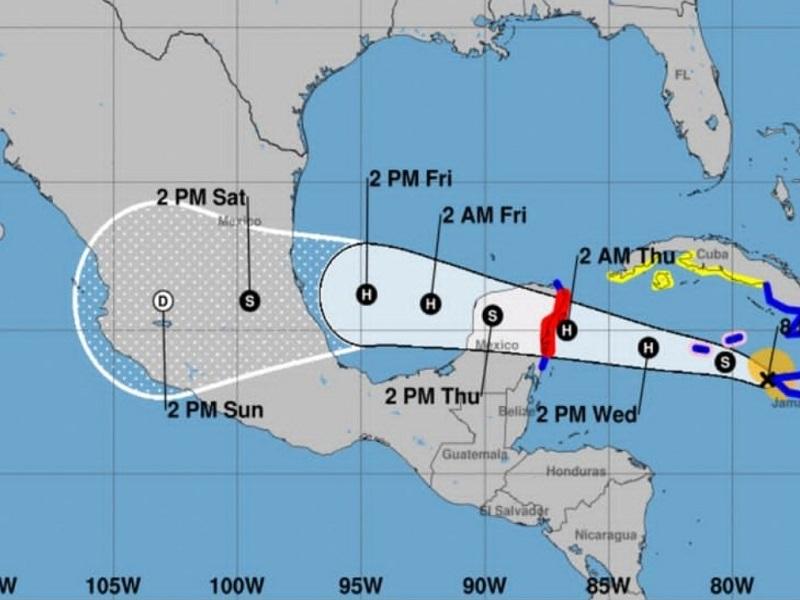 Grace se convertirá en huracán en las próximas horas, dejará fuertes lluvias en Yucatán antes de entrar al Golfo de México