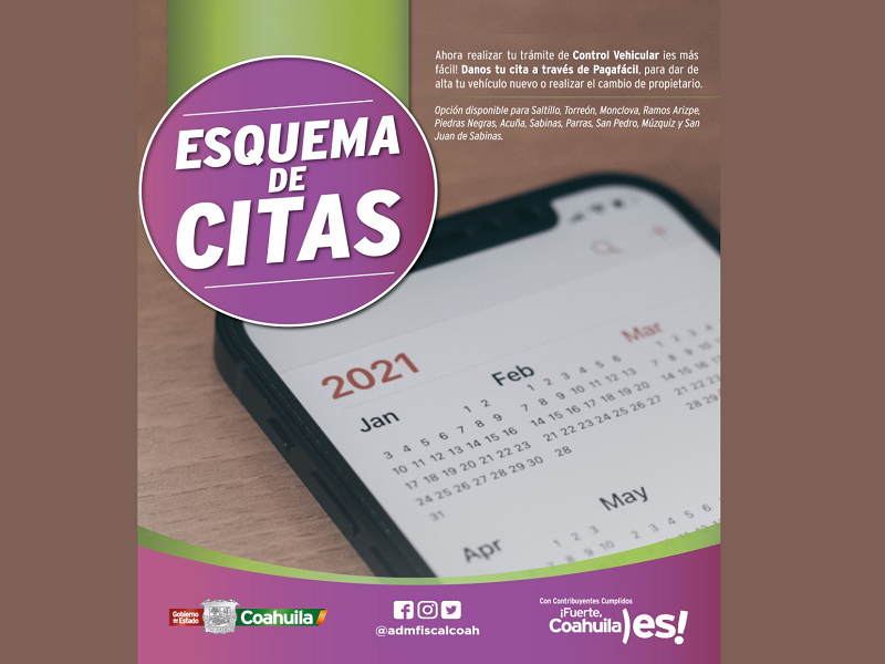 Piden hacer cita a trav&eacute;s de Pagaf&aacute;cil Coahuila, evitar filas y ahorrar tiempo