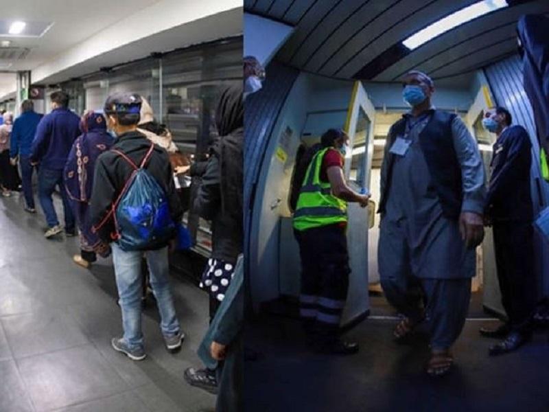 M&eacute;xico recibe a tercer grupo de refugiados afganos; llegan 86 desde Catar y Reino Unido