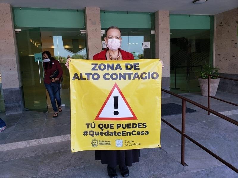 Sigue el centro de Piedras Negras en primer lugar de casos activos de Covid-19: Georreferenciaci&oacute;n 