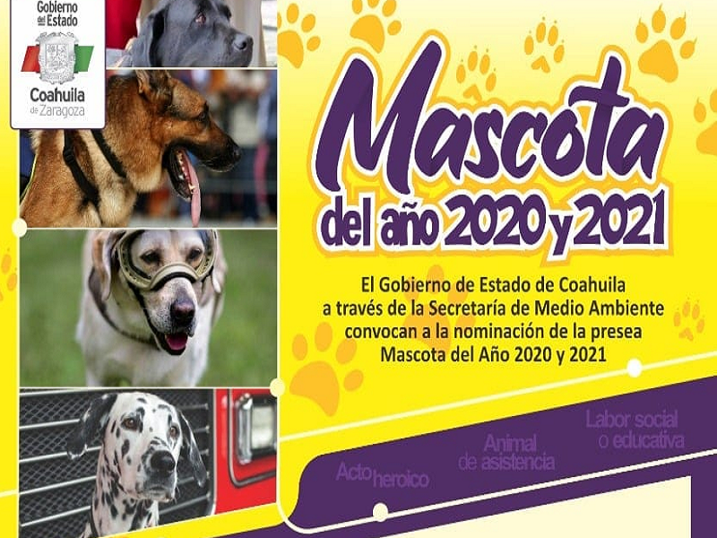 Coahuila convoca al concurso La Mascota del Año