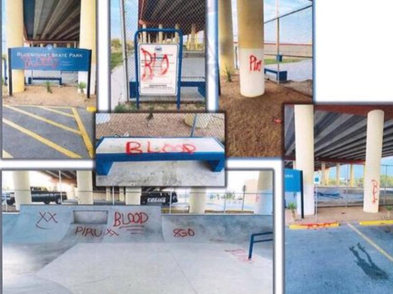 Pandilleros causan destrozos en parque de patinaje de Eagle Pass, la polic&iacute;a busca a los responsables