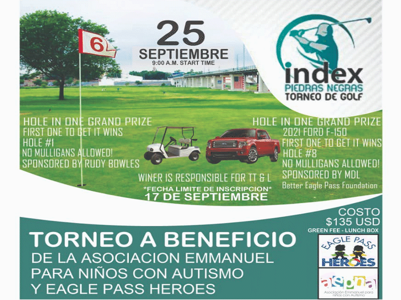 Todo listo para la cuarta edici&oacute;n del Torneo de Golf INDEX, apoyar&aacute;n a ni&ntilde;os autistas