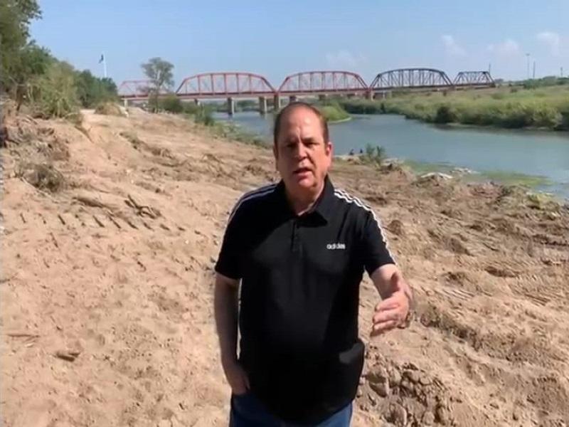 Para mantener la seguridad de los nigropetenses, municipio realiza limpieza de la vega del r&iacute;o Bravo colindante con Eagle Pass: CBG (video)