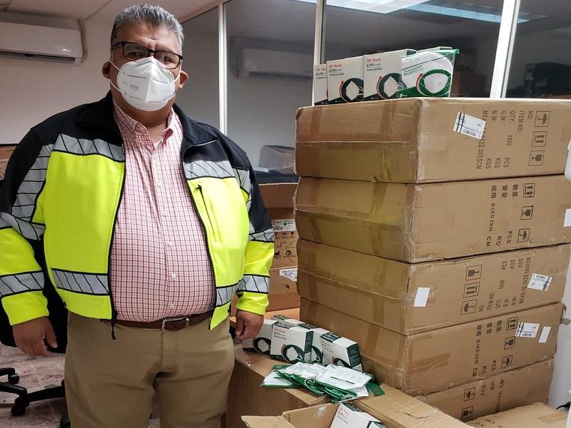 Recibe Coahuila donación de 10 mil cubrebocas KN95 de Fundación Ferromex