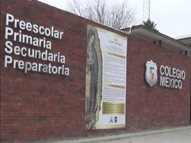 Colegio México suspende clases presenciales por dos casos positivos de COVID-19