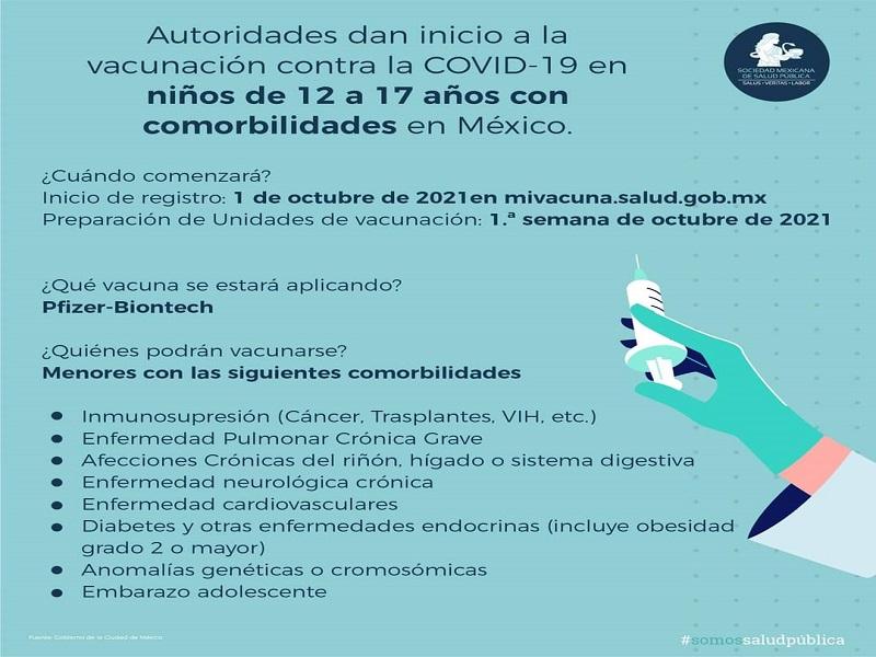 Este viernes se abre registro nacional para vacunar a menores de entre 12 y 17 a&ntilde;os con comorbilidades (video)