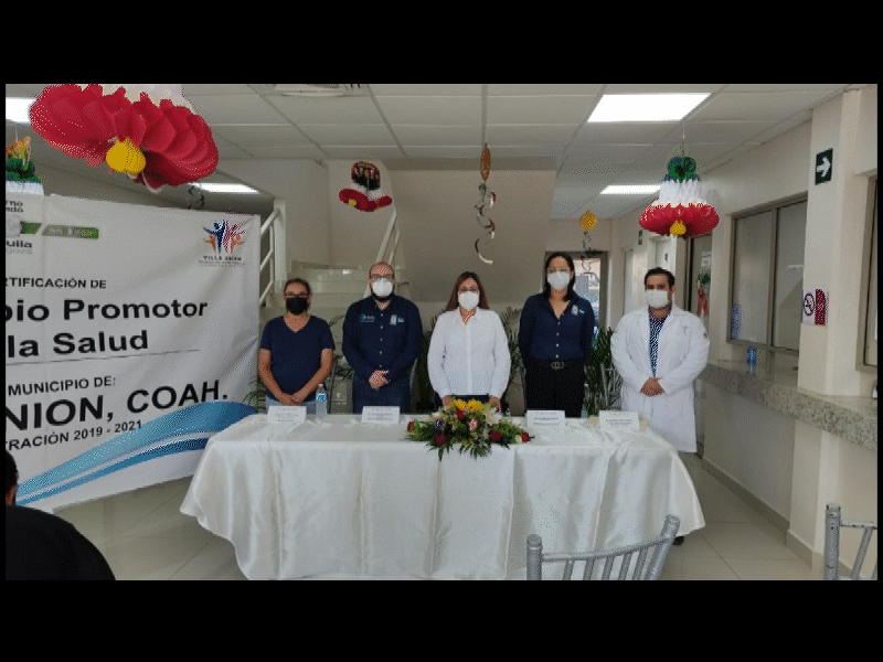 Certifican al municipio de Villa Unión como promotor de la salud