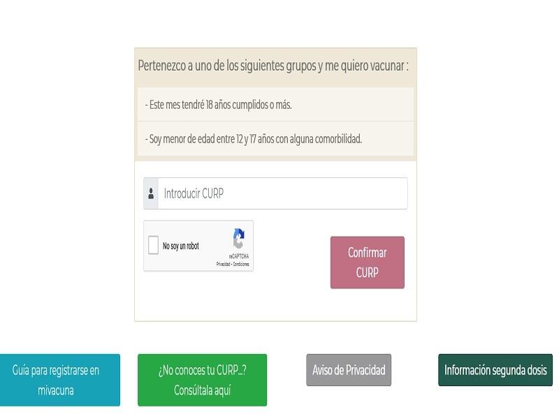 Necesario especificar comorbilidad e instituci&oacute;n que la atiende para registrar a menores para la vacuna antiCovid