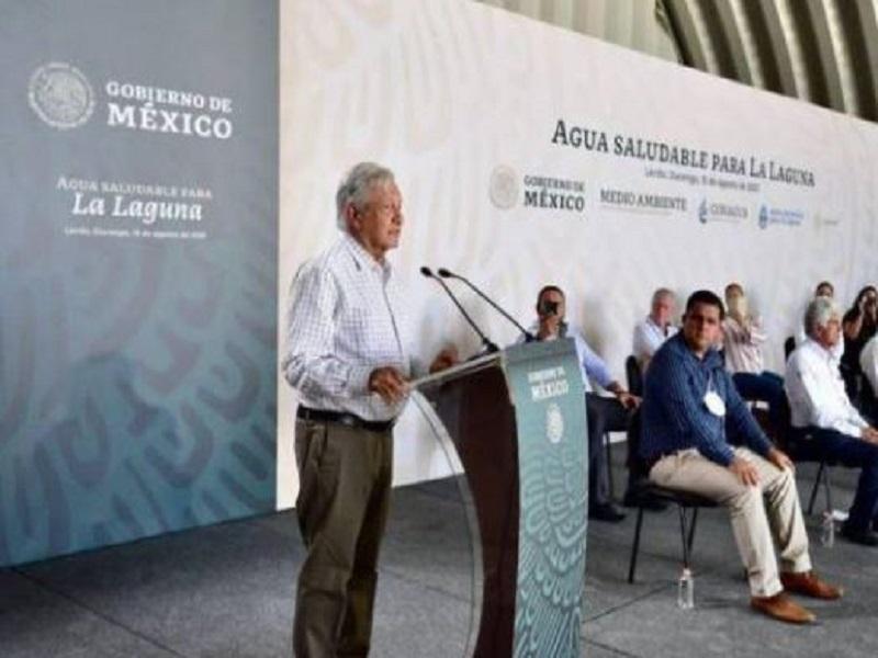 AMLO visitar&aacute; La Laguna para dar seguimiento a Agua Saludable