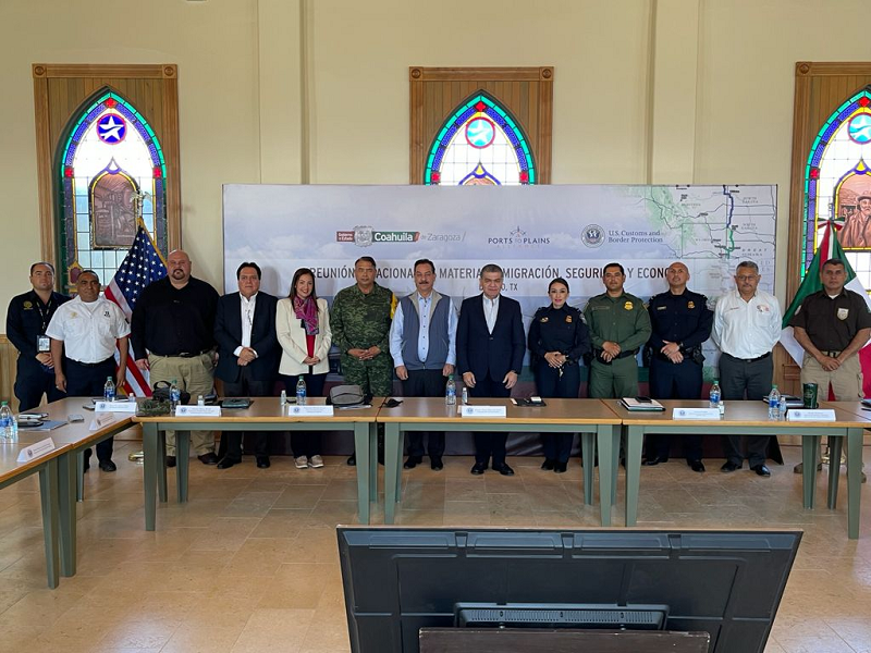 Refuerzan estrategias de migraci&oacute;n, seguridad y econom&iacute;a entre Coahuila y Texas