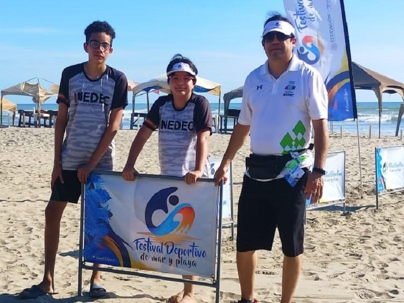 Dos medallas de oro para Coahuila en el Festival de Mar y Playa 2021 en Acapulco