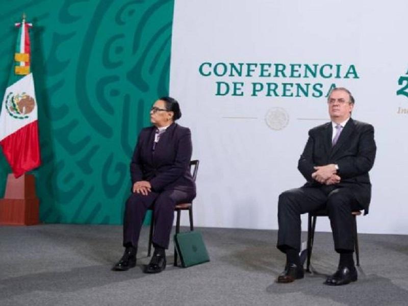 Toda la frontera de M&eacute;xico-EU ya est&aacute; vacunada contra COVID-19: Rosa Icela Rodr&iacute;guez