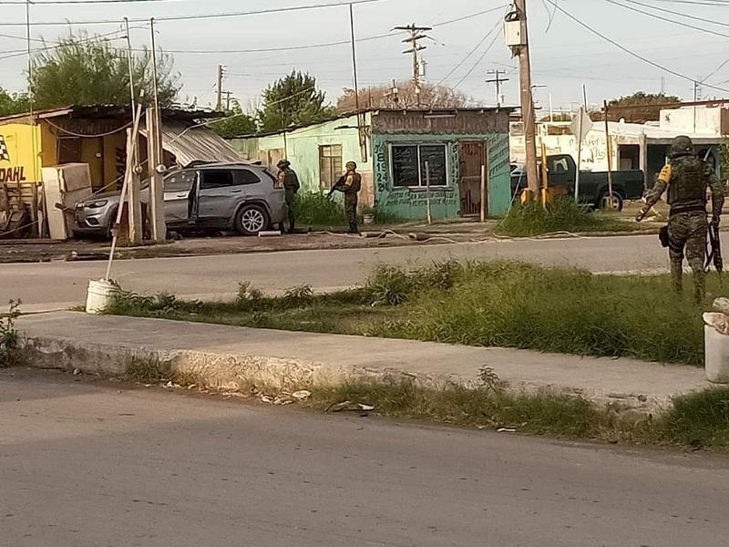 Mueren 4 hombres en persecución y enfrentamiento en Matamoros, Tamaulipas (video)