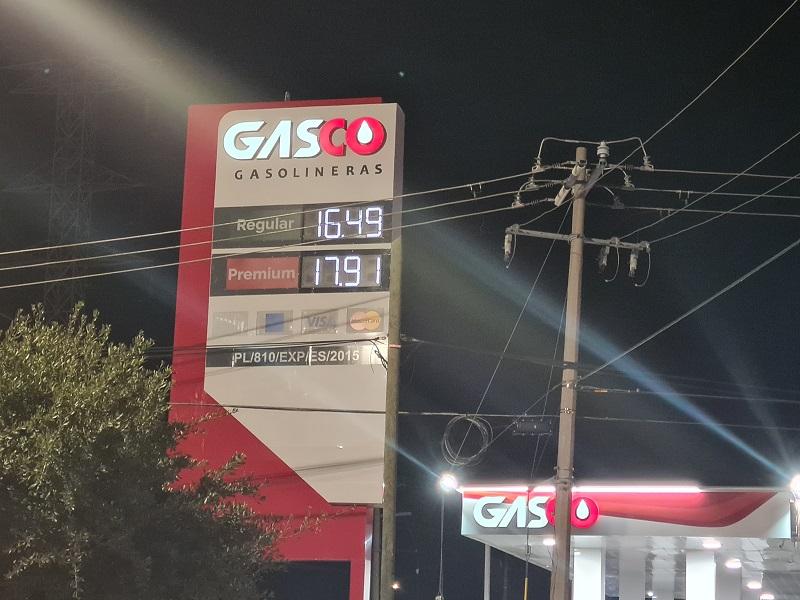 Sube casi un peso la gasolina Magna en Piedras Negras