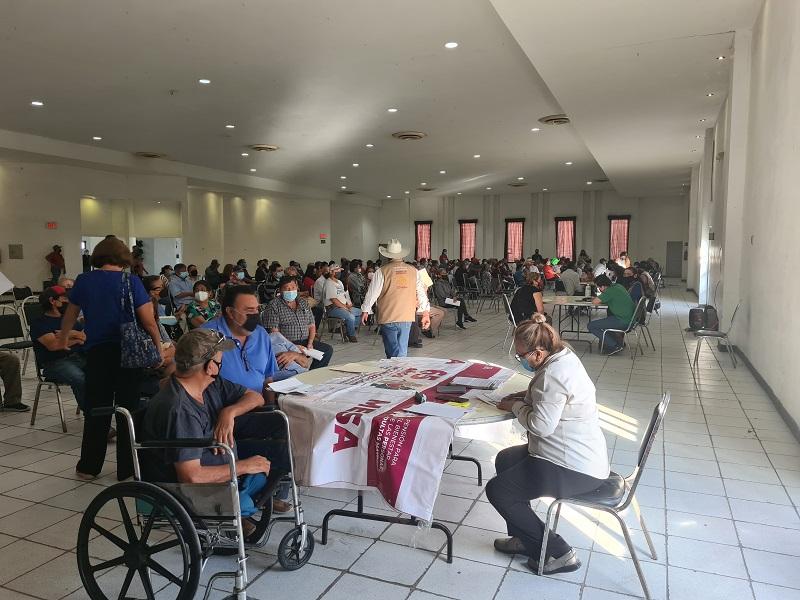 Se registraron en Piedras Negras 477 adultos mayores de entre 65 y 67 años para apoyos de Bienestar