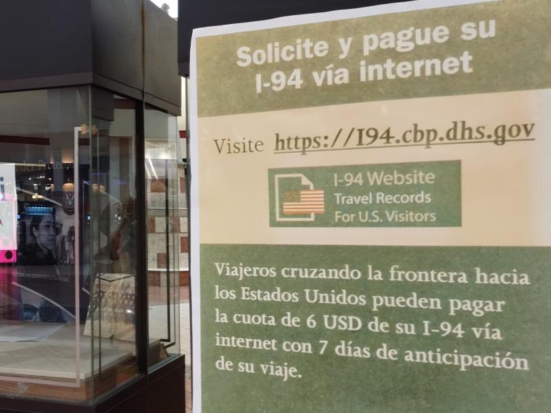 Permisos de internaci&oacute;n I94 deben solicitarle hasta que reabra la frontera