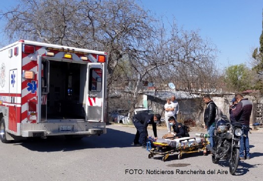 Motociclista lesionado