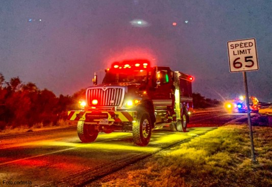 Volcadura en Big Wells