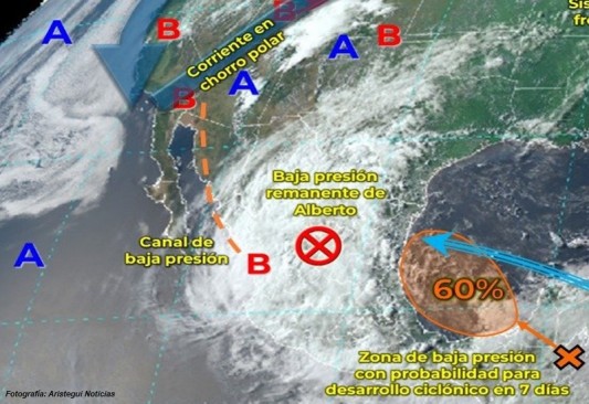 Baja presión en el suroeste del Golfo de México podría convertirse en ...