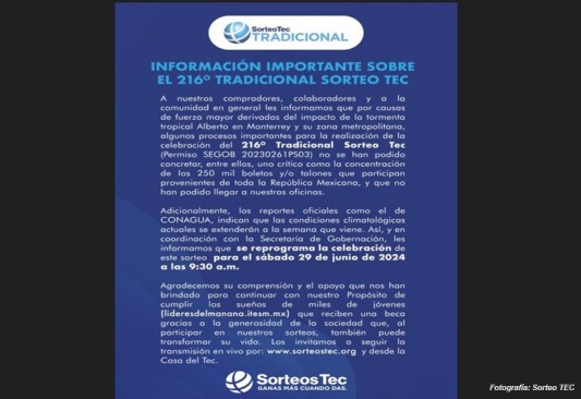 Sorteo TEC