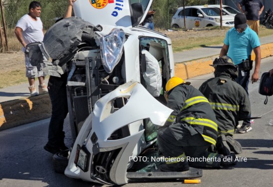 Volcadura de taxi